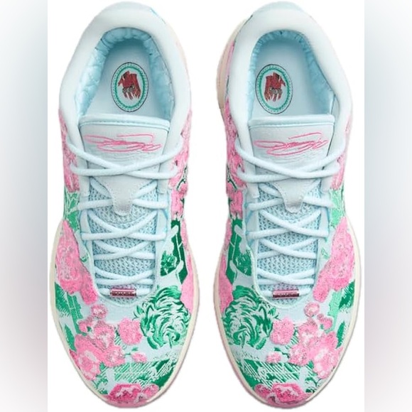 🔥🔥🔥 NIKE Lebron XXI Premium Basketball Shoes, Glacier Blue,/pink size 10,5 - Picture 5 of 15